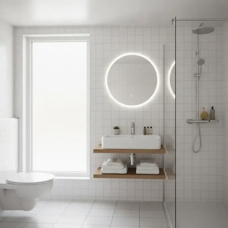 Salle d'eau avec douche à l'italienne