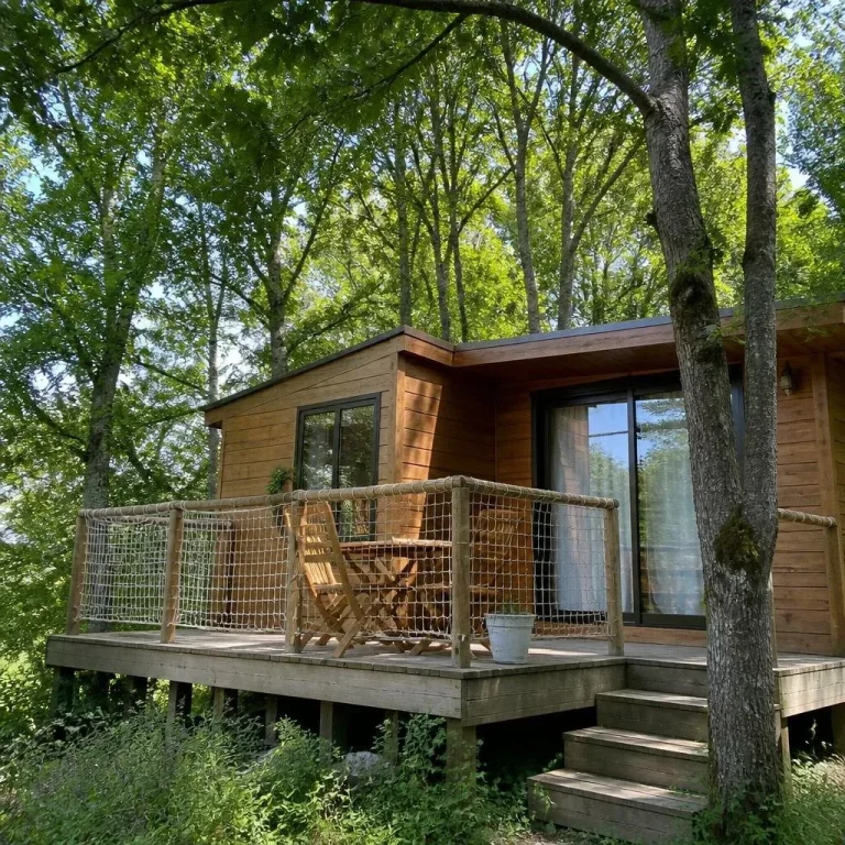 Cabane pour 4 personnes à Le Puy-en-Velay, Cabane des Chênes Verts