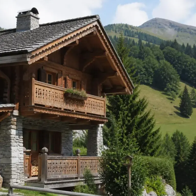 Chalet pour 12 personnes à Saint-Gervais-les-Bains, Chalet chaleureux avec jacuzzi et balcon