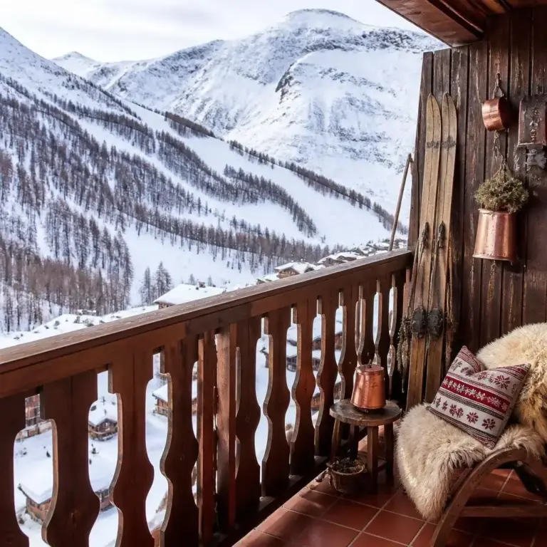 Duplex pour 8 personnes à Isola, Chalet traditionnel à Isola 2000