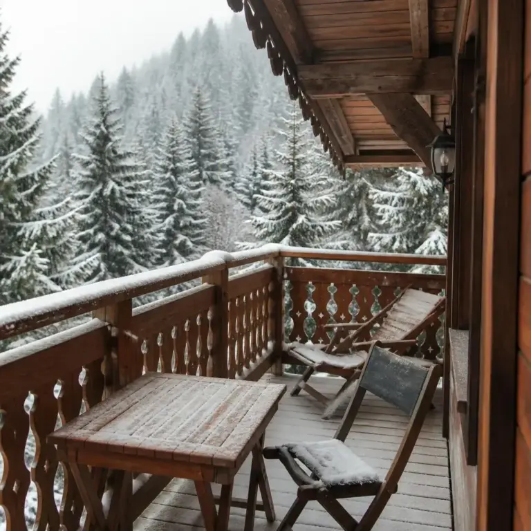 Duplex pour 8 personnes à Châtel, Duplex savoyard en lisière de forêt