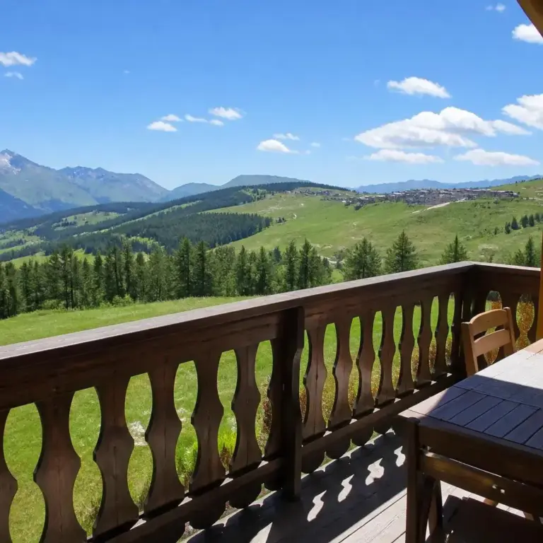 Studio pour 2 personnes à Hauteluce, Refuge montagnard avec balcon