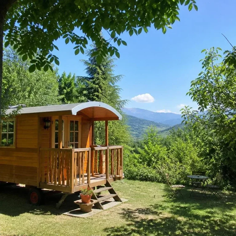 Roulotte pour 3 personnes à La Bâtie-Neuve, Roulotte des Étoiles