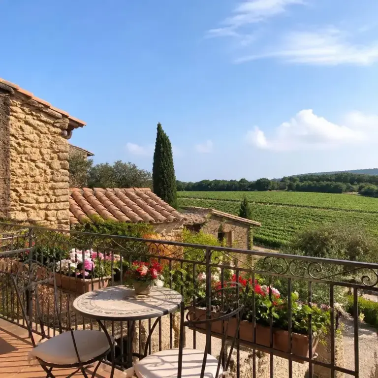 Loft pour 2 personnes à Ramatuelle, Séjour Provençal avec Balcon